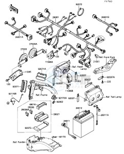 ZX 1000 B [NINJA ZX-10] (B3) [NINJA ZX-10] drawing CHASSIS ELECTRICAL EQUIPMENT