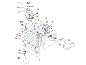 Beverly 250 (USA) USA drawing Cooling system