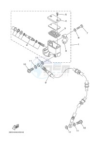 XT250 XT250F SEROW (1YBE) drawing FRONT MASTER CYLINDER