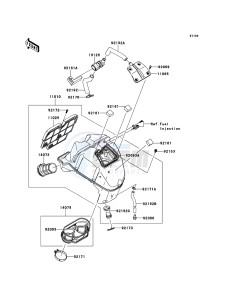 ER-6f ABS EX650D9F GB XX (EU ME A(FRICA) drawing Air Cleaner