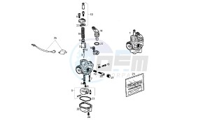 SENDA R DRD RACING LTD - 50 CC VTHSR1A2B5 . drawing CARBURETOR