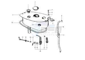 PX 125-150-200 drawing Fuel Tank