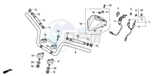 TRX400EX SPORTRAX 400EX drawing HANDLE PIPE