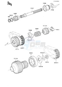 ZN 1300 A [VOYAGER] (A5-A6) [VOYAGER] drawing SECONDARY SHAFT