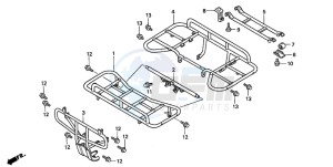 TRX300 FOURTRAX 300 drawing CARRIER