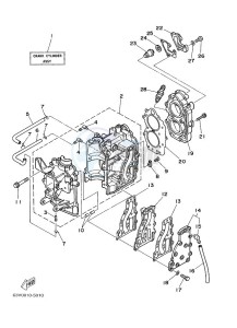 9-9F drawing CYLINDER--CRANKCASE