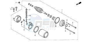 CBR600RR drawing STARTING MOTOR