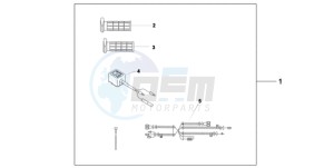 CBF1000SA Europe Direct - (ED / ABS) drawing HEATED GRIPS