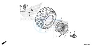 TRX250TEE FOURTRAX RECON ES Europe Direct - (ED) drawing REAR WHEEL