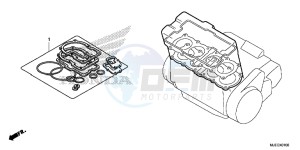 CB650FAJ CB650F 2ED drawing GASKET KIT A