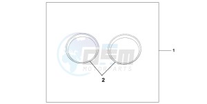 CBF600S drawing METER RING