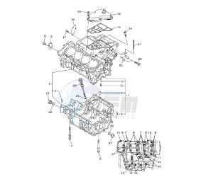 XJ6-F DIVERSION 600 drawing CRANKCASE