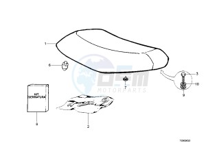 Zip 50 4T drawing Saddle