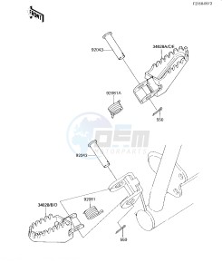 KX 60 B [KX60] (B1-B4) [KX60] drawing FOOTRESTS