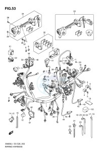 AN650 (E3-E28) Burgman drawing WIRING HARNESS (AN650AL1 E28)