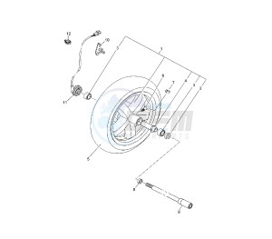 YP R X-MAX 250 drawing FRONT WHEEL