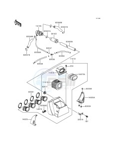 KZ 1000 P [POLICE 1000] (P15-P19) [POLICE 1000] drawing AIR CLEANER