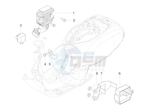 SXL 150 4T 3V CARB drawing Voltage Regulators - Electronic Control Units (ecu) - H.T. Coil