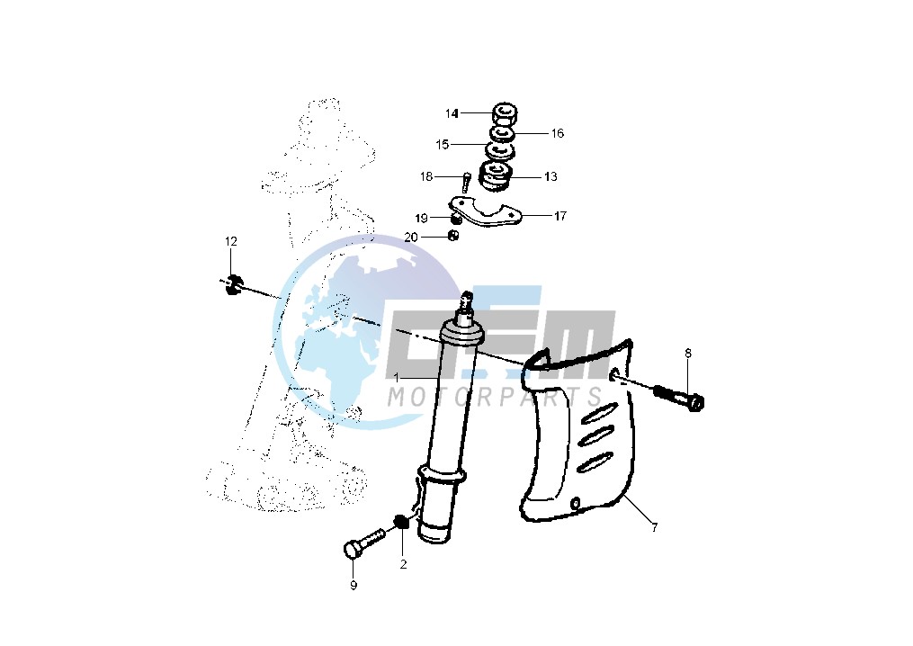 Front shock absorber MY00-01