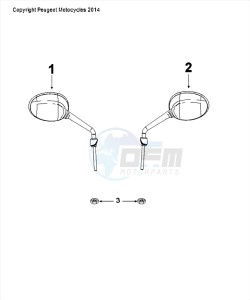 DJANGO 50 4T SPORT drawing MIRRORS