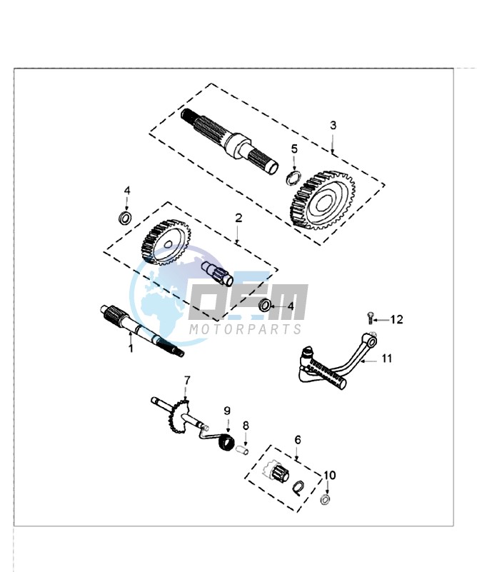 DRIVE SHAFTS / KICKSTARTER