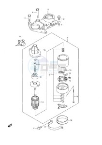 DF 70 drawing Starting Motor (2001-2008)