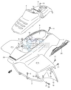 LT-F160 (P28) drawing FRONT FENDER