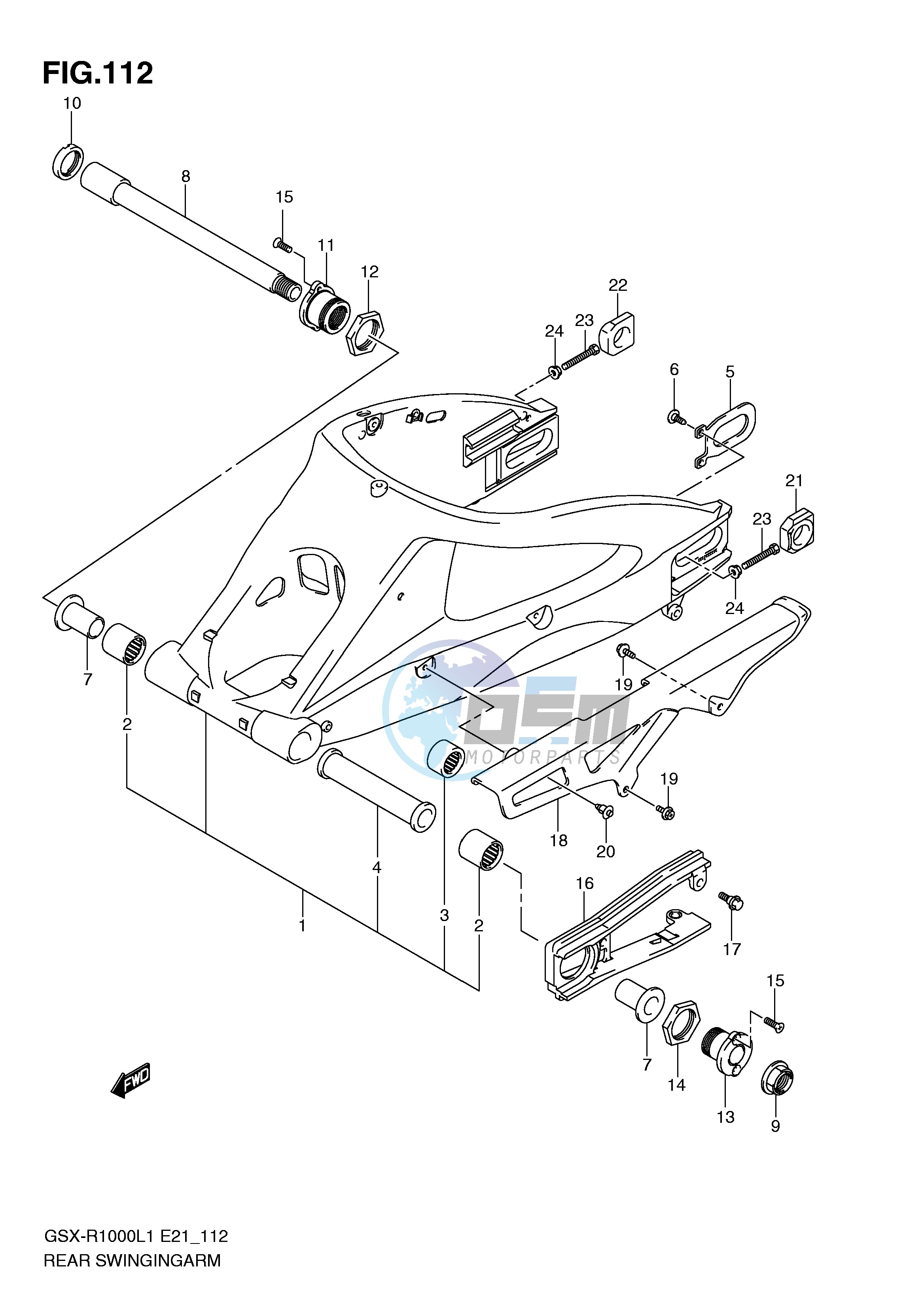 REAR SWINGING ARM