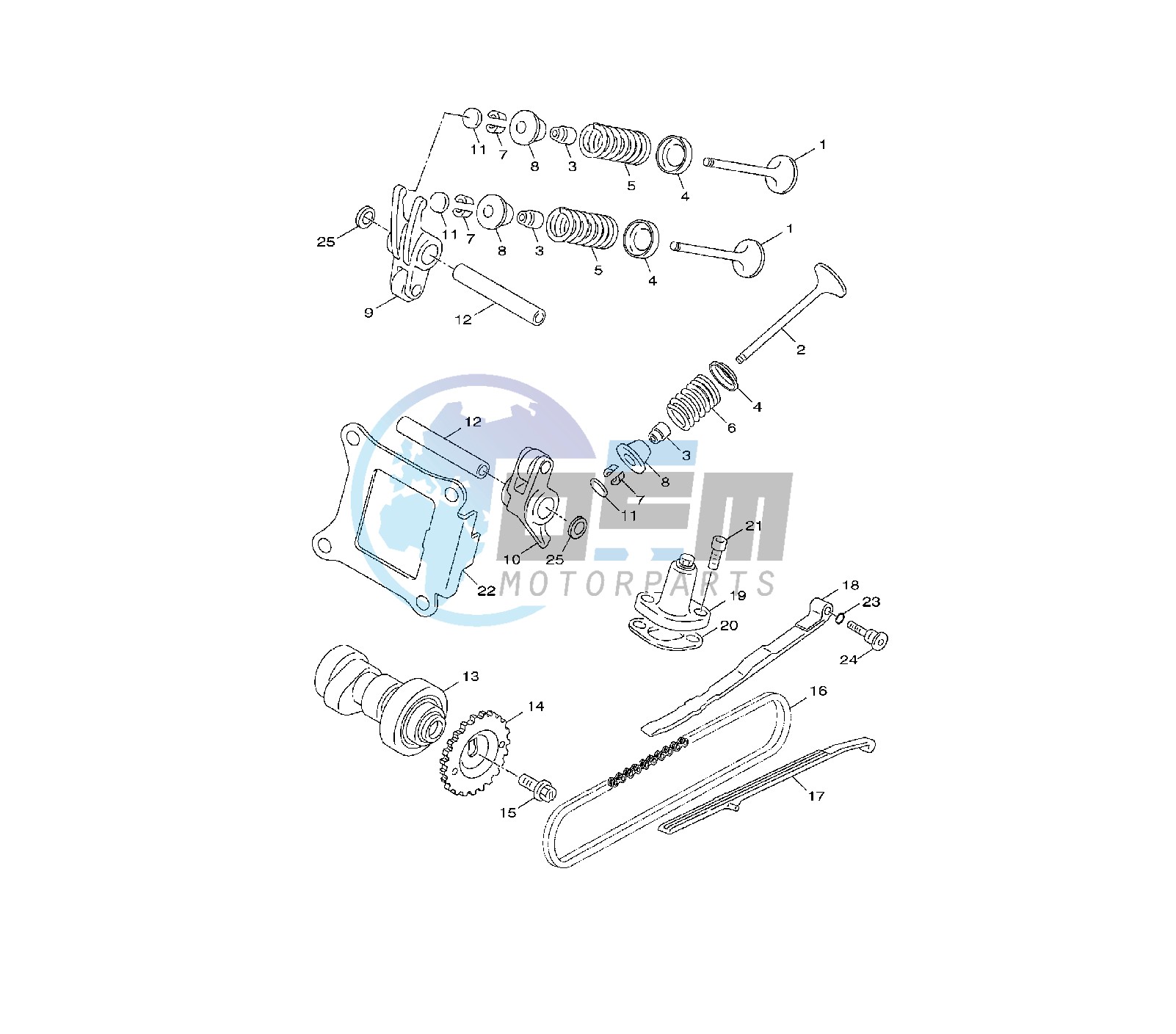 CAMSHAFT AND VALVE