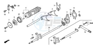 TRX420FE FOURTRAX ES drawing GEARSHIFT DRUM