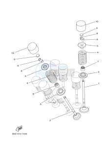 YZF250-A (B6P6) drawing VALVE