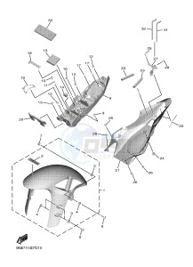 YZF600 R6 (BN6C) drawing FENDER