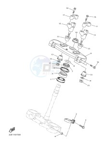 WR250F (2GBH) drawing STEERING