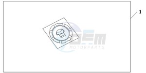 CB1000R9 France - (F / CMF) drawing FUEL FILLER PAD