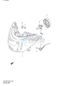 UC125 (E2) drawing HEADLAMP