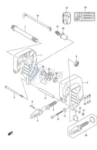 DF 9.9B drawing Clamp Bracket Non-Remote Control