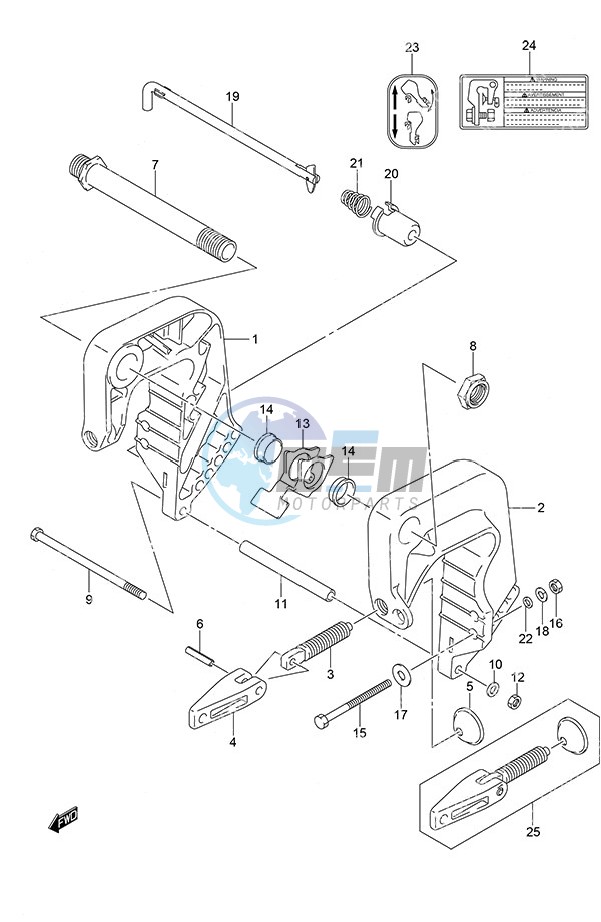 Clamp Bracket Non-Remote Control