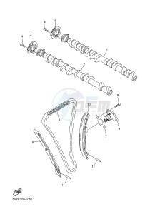 FZ1-S FZ1 FAZER 1000 (2DV6) drawing CAMSHAFT & CHAIN