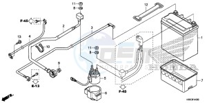 TRX500FM6G TRX680 Europe Direct - (ED) drawing BATTERY