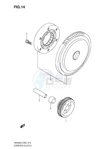 AN400 ABS BURGMAN EU drawing STARTER CLUTCH