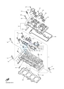 YZF-R1 YZF-R1M 998 R1 (2SG1 2SG2) drawing CYLINDER HEAD