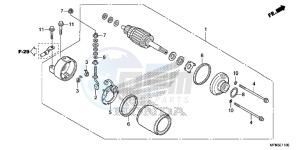 CB1000RD CB1000R UK - (E) drawing STARTING MOTOR