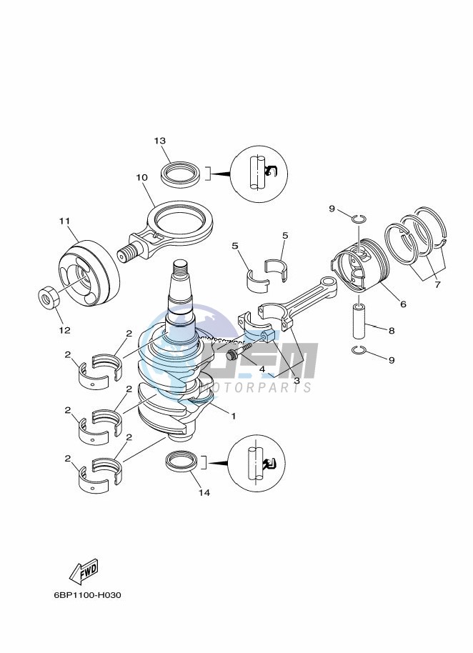 CRANKSHAFT--PISTON