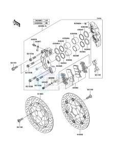 Z1000 ZR1000A6F FR GB XX (EU ME A(FRICA) drawing Front Brake