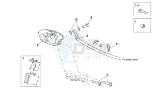 Scarabeo 300 Light e3 drawing Rear master brake cylinder