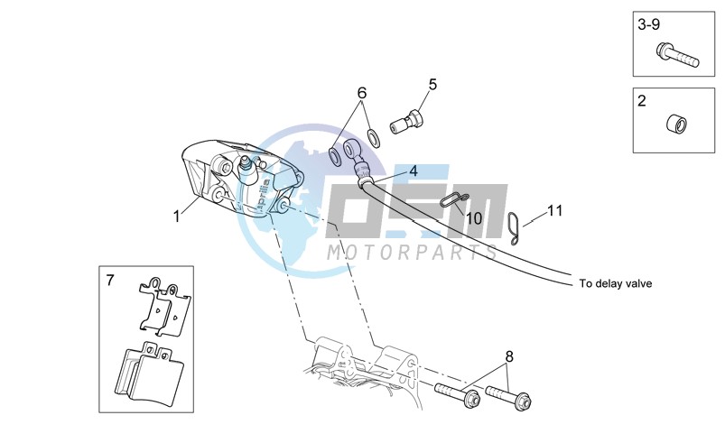 Rear master brake cylinder