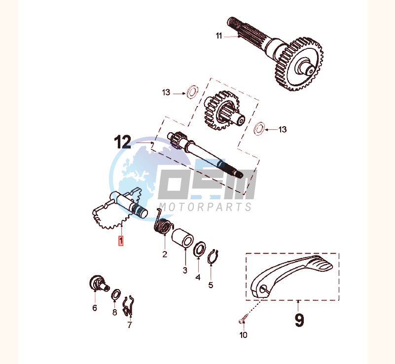 DRIVE SHAFTS / KICKSTARTER