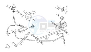 GPR REPLICA - GPR R - 50 CC VTHGR1D1A EU2 drawing REAR BRAKING SYSTEM