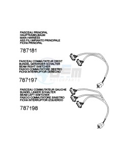 DJANGO 125 EVASION drawing PLUG WIRING HARNESS