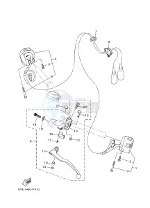 YZF-R3A 321 R3 (B02D) drawing HANDLE SWITCH & LEVER